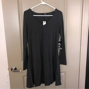 NWT | Express | Gray Long Sleeve Dress